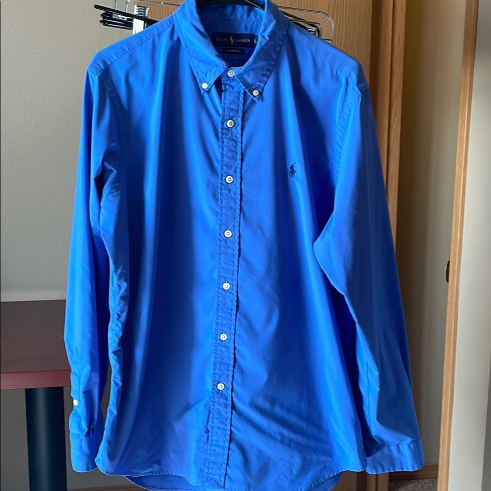 Ralph Lauren Blue Casual Button Down Shirt